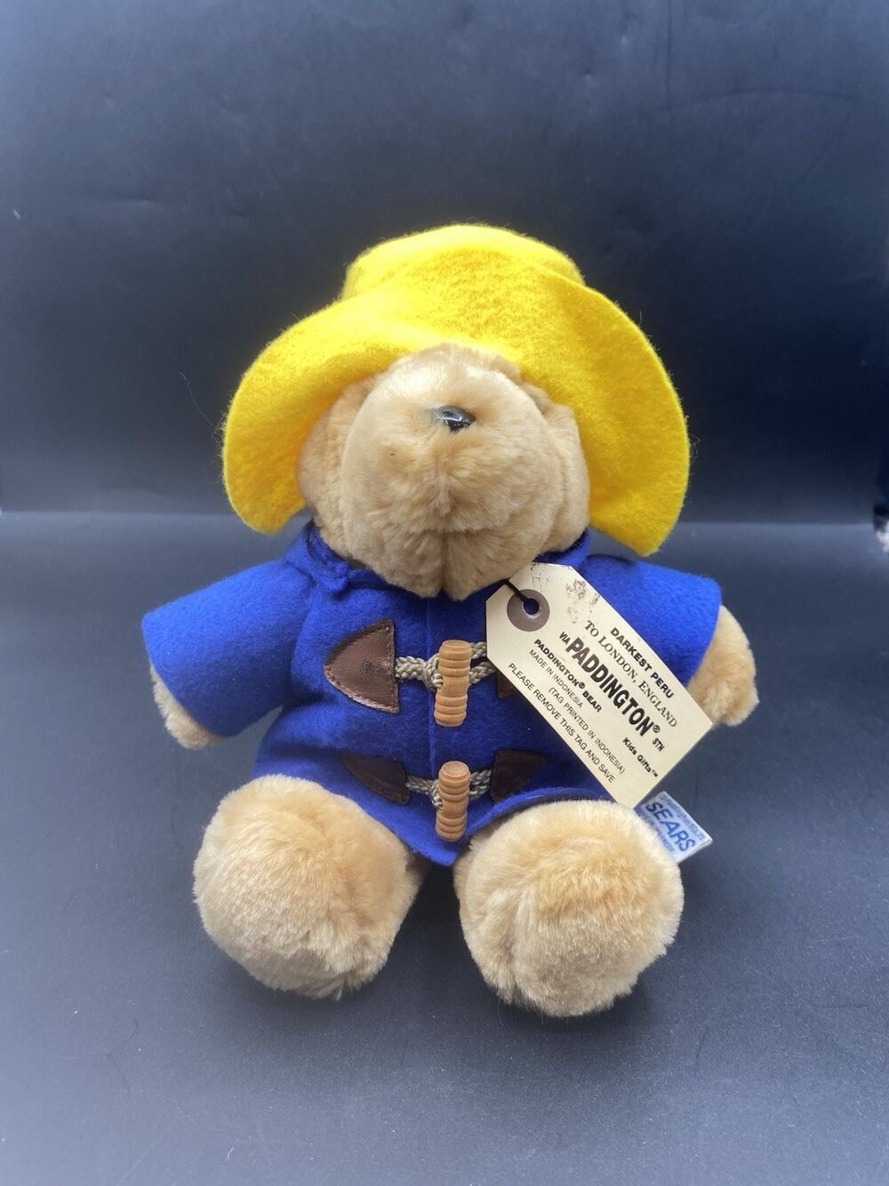 Vintage 1980’s Paddington Bear Plush Sears Exclusive Kid's Gifts 10"